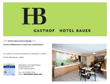 Tablet Screenshot of hotel-bauer.info