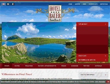 Tablet Screenshot of hotel-bauer.at