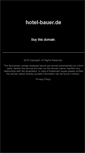 Mobile Screenshot of hotel-bauer.de
